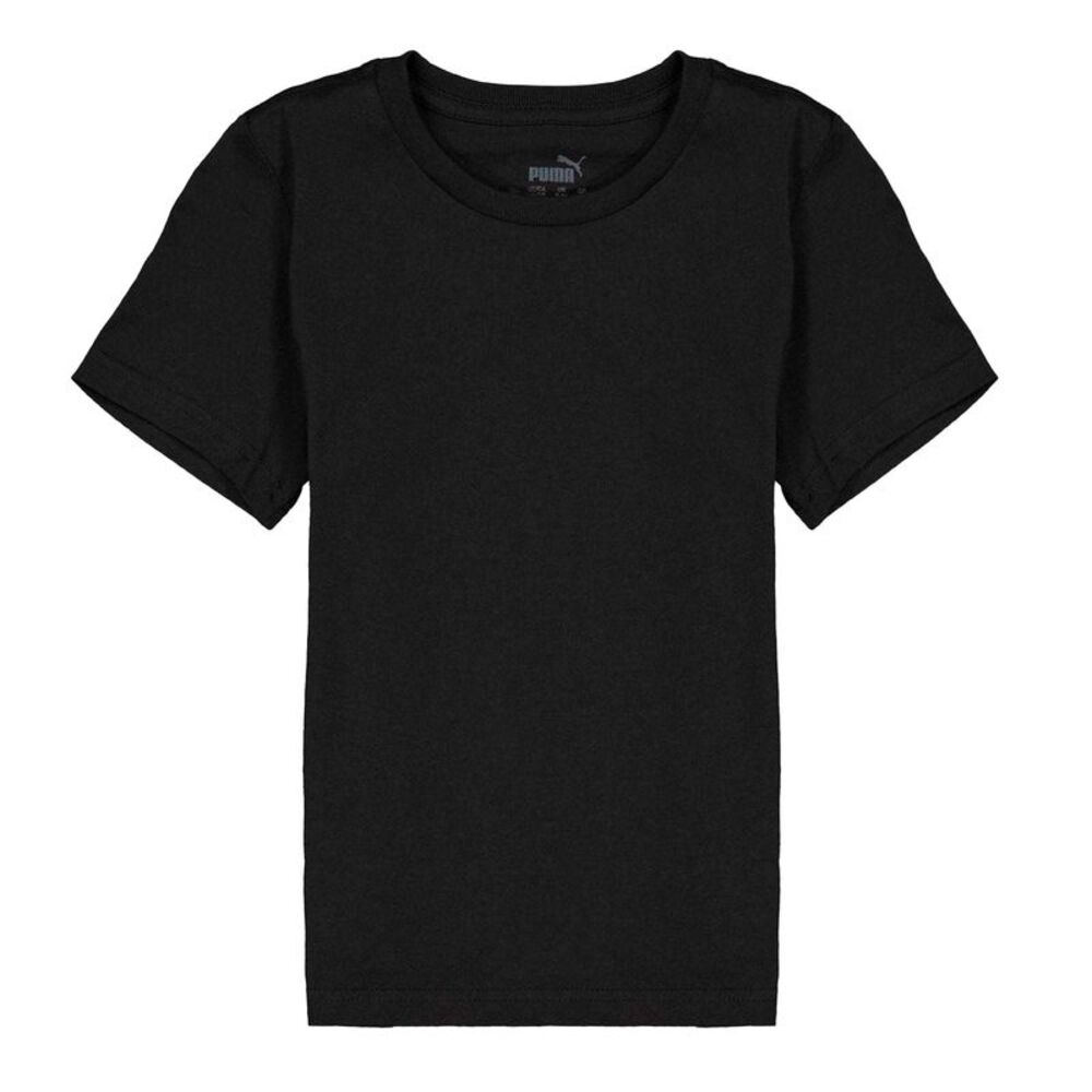 Puma Childrens/Kids Logo Regular T-Shirt / Puma Black
